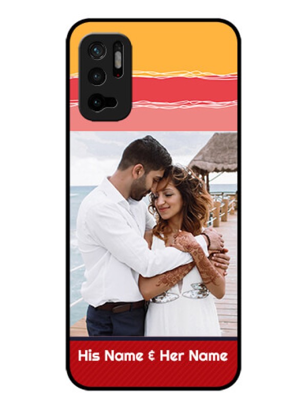 Custom Redmi Note 10T 5G Custom Glass Mobile Case - Colorful Case Design