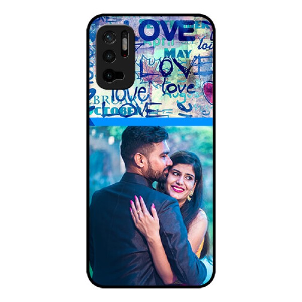 Redmi Note 10T 5G Custom Glass Mobile Case - Colorful Love Design