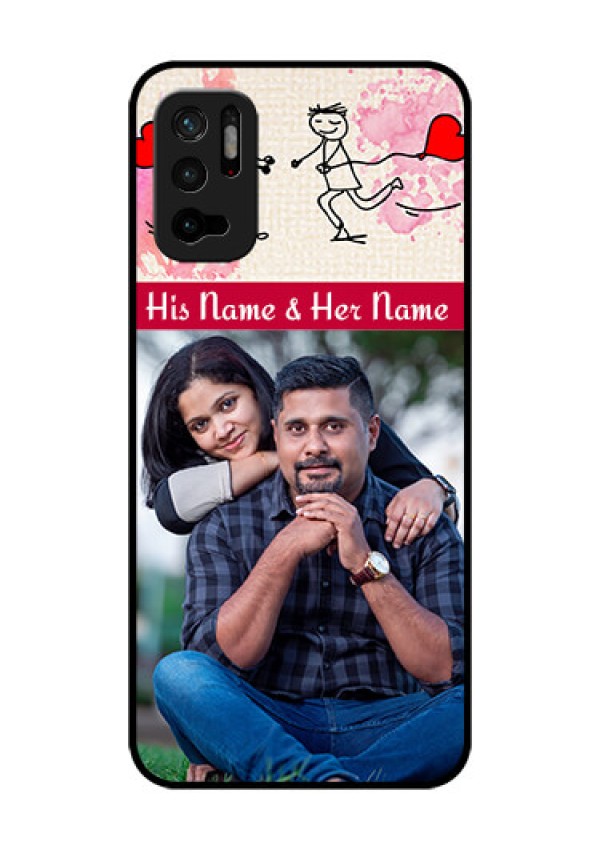 Redmi Note 10T 5G Photo Printing on Glass Case - You and Me Case Design