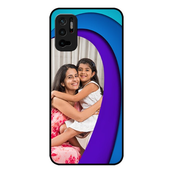 Redmi Note 10T 5G Photo Printing on Glass Case - Simple Pattern Design