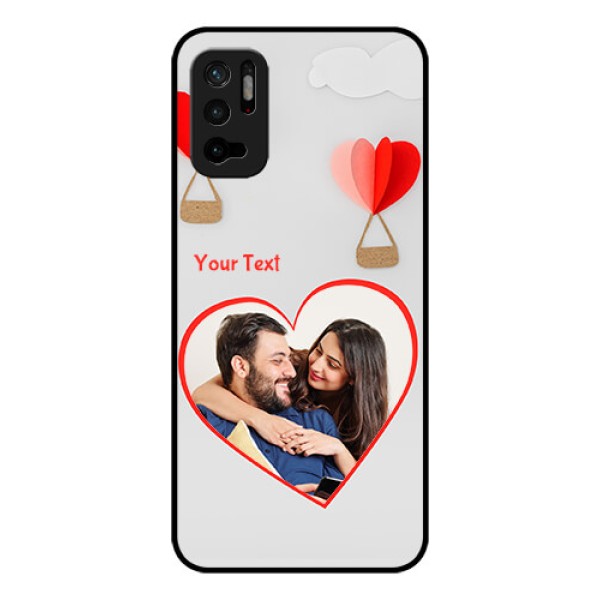 Redmi Note 10T 5G Custom Glass Mobile Case - Parachute Love Design