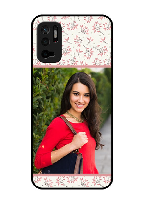 Redmi Note 10T 5G Custom Glass Phone Case - Premium Floral Design