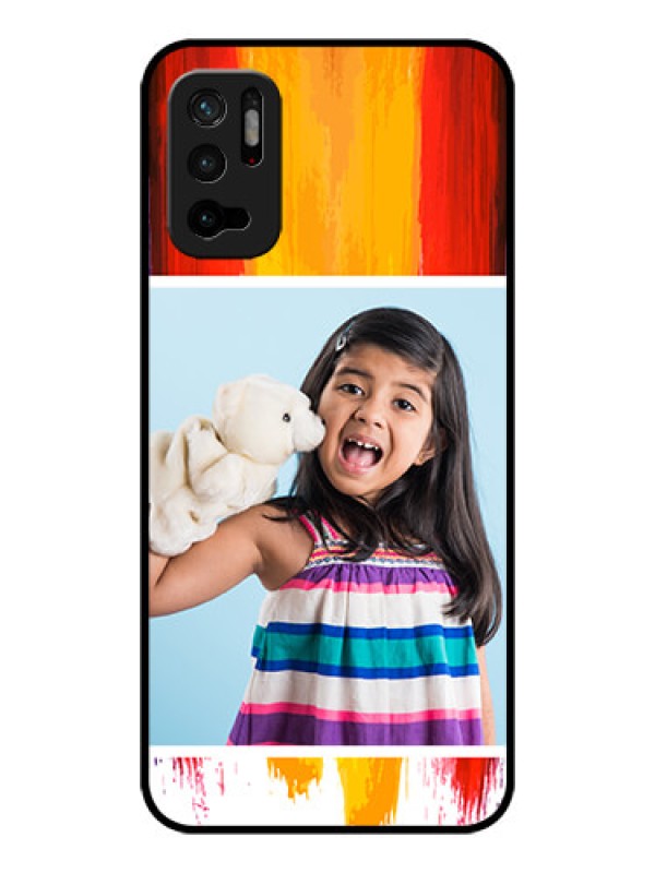 Custom Redmi Note 10T 5G Personalized Glass Phone Case - Multi Color Design