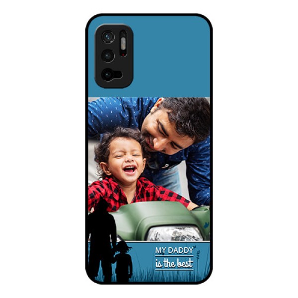 Redmi Note 10T 5G Custom Glass Mobile Case - Best dad design 