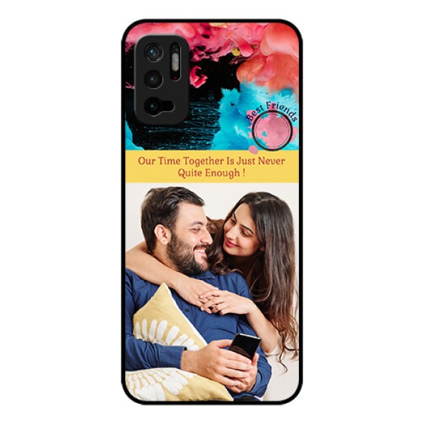 Redmi Note 10T 5G Custom Glass Mobile Case - Quote with Acrylic Painting Design Redmi Note 10T 5G Custom Glass Mobile Case - Quote with Acrylic Painting Design