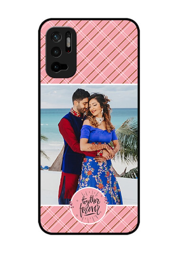Redmi Note 10T 5G Personalized Glass Phone Case - Together Forever Design