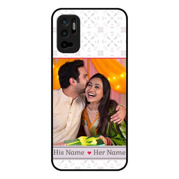 Redmi Note 10T 5G Custom Glass Mobile Case - with Photo and Ethnic Design Redmi Note 10T 5G Custom Glass Mobile Case - with Photo and Ethnic Design