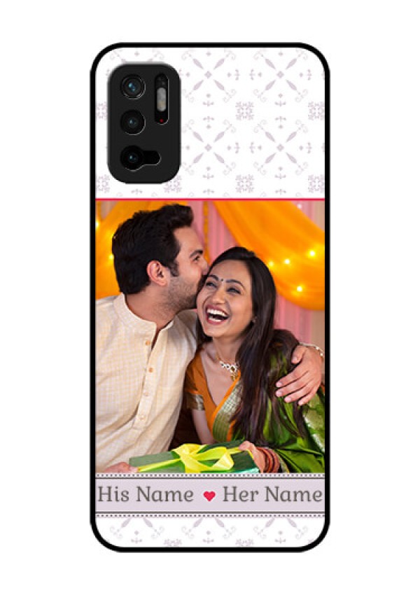Redmi Note 10T 5G Custom Glass Mobile Case - with Photo and Ethnic Design