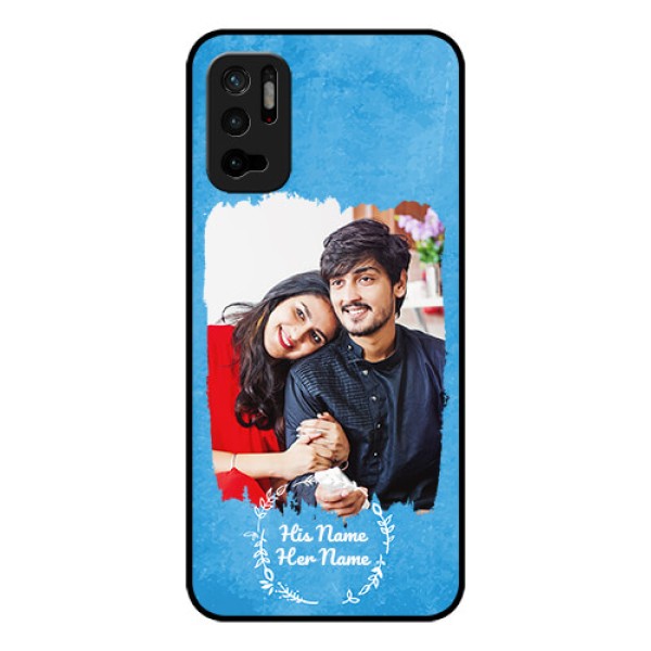 RedmiNote 10T 5G Custom Glass Phone Case - Blue Color Vintage Design RedmiNote 10T 5G Custom Glass Phone Case - Blue Color Vintage Design