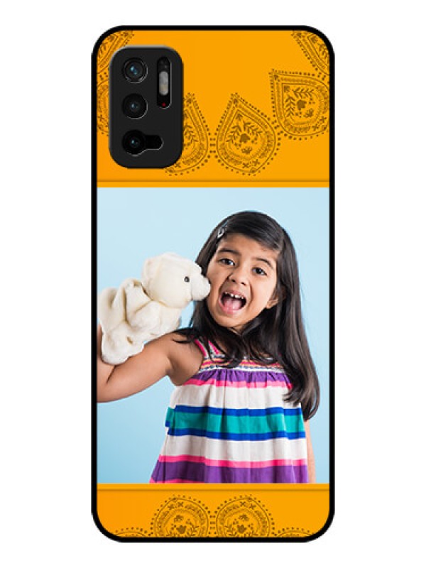 Custom Redmi Note 10T 5G Personalized Glass Phone Case - Photo Wedding Design 