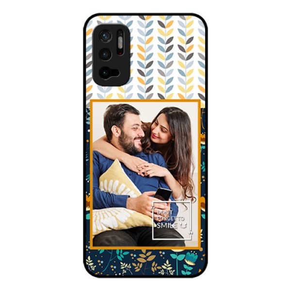 Redmi Note 10T 5G Custom Glass Mobile Case - Pattern Design