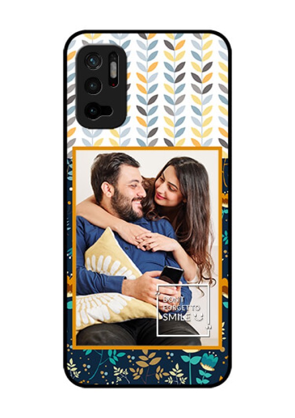 Redmi Note 10T 5G Custom Glass Mobile Case - Pattern Design
