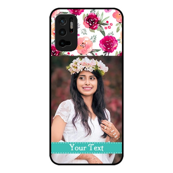Redmi Note 10T 5G Custom Glass Phone Case - Watercolor Floral Design Redmi Note 10T 5G Custom Glass Phone Case - Watercolor Floral Design