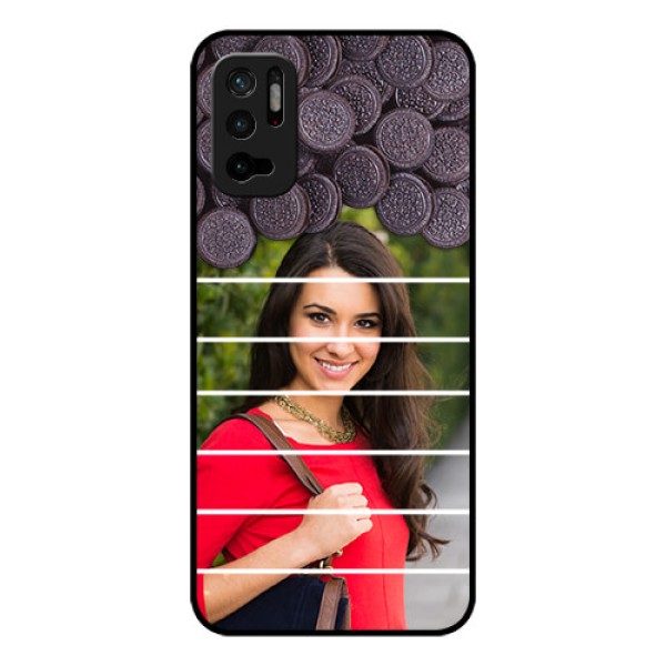 Redmi Note 10T 5G Custom Glass Phone Case - with Oreo Biscuit Design