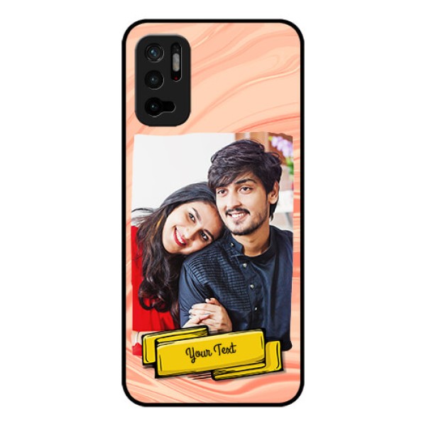 Redmi Note 10T 5G Personalized Glass Phone Case - Marble Texture Design Redmi Note 10T 5G Personalized Glass Phone Case - Marble Texture Design