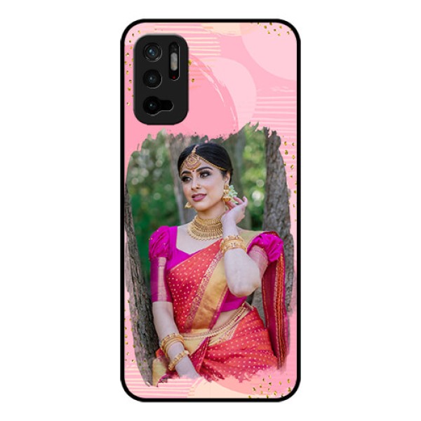 Redmi Note 10T 5G Personalized Glass Phone Case - Gold Glitter Splash Design Redmi Note 10T 5G Personalized Glass Phone Case - Gold Glitter Splash Design