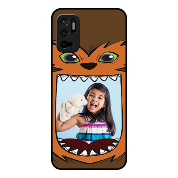 Redmi Note 10T 5G Photo Printing on Glass Case - Owl Monster Back Case Design Redmi Note 10T 5G Photo Printing on Glass Case - Owl Monster Back Case Design
