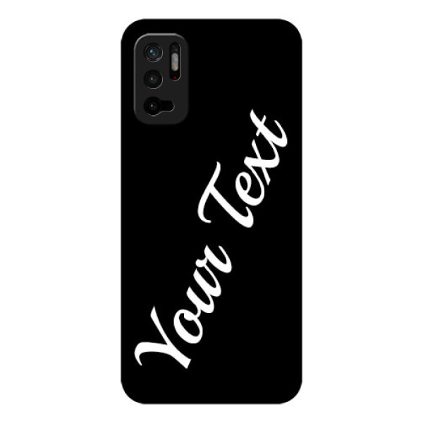 Redmi Note 10T 5G Custom Glass Mobile Cover with Your Name