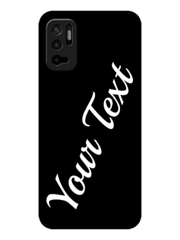 Custom Redmi Note 10T 5G Custom Glass Mobile Cover with Your Name