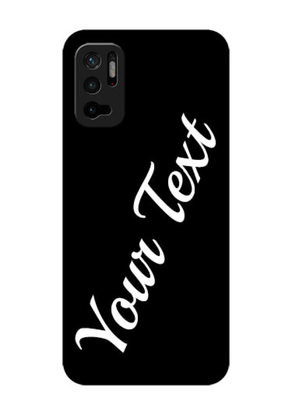 Redmi Note 10T 5G Custom Glass Mobile Cover with Your Name