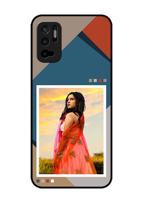 Xiaomi Redmi Note 10T 5G Personalized Glass Phone Case - Retro color pallet Design