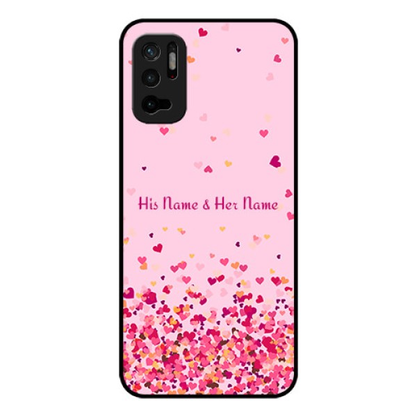 Xiaomi Redmi Note 10T 5G Photo Printing on Glass Case - Floating Hearts Design Xiaomi Redmi Note 10T 5G Photo Printing on Glass Case - Floating Hearts Design