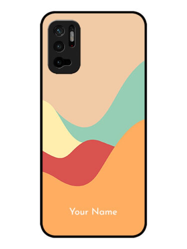 Custom Xiaomi Redmi Note 10T 5G Personalized Glass Phone Case - Ocean Waves Multi-colour Design