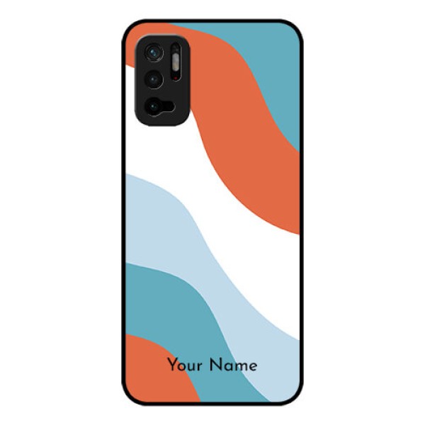 Xiaomi Redmi Note 10T 5G Custom Glass Mobile Case - coloured Waves Design Xiaomi Redmi Note 10T 5G Custom Glass Mobile Case - coloured Waves Design