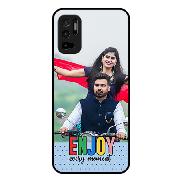 Xiaomi Redmi Note 10T 5G Photo Printing on Glass Case - Enjoy Every Moment Design Xiaomi Redmi Note 10T 5G Photo Printing on Glass Case - Enjoy Every Moment Design