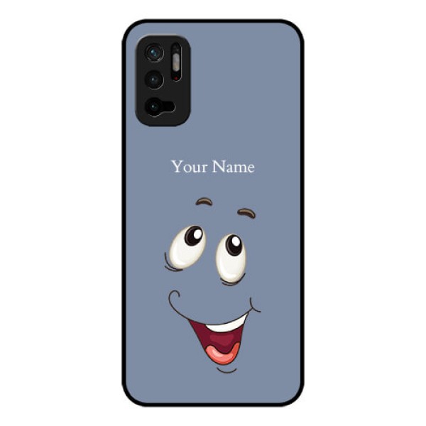 Xiaomi Redmi Note 10T 5G Photo Printing on Glass Case - Laughing Cartoon Face Design Xiaomi Redmi Note 10T 5G Photo Printing on Glass Case - Laughing Cartoon Face Design