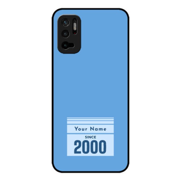 Xiaomi Redmi Note 10T 5G Custom Glass Mobile Case - Custom Year of birth Design
