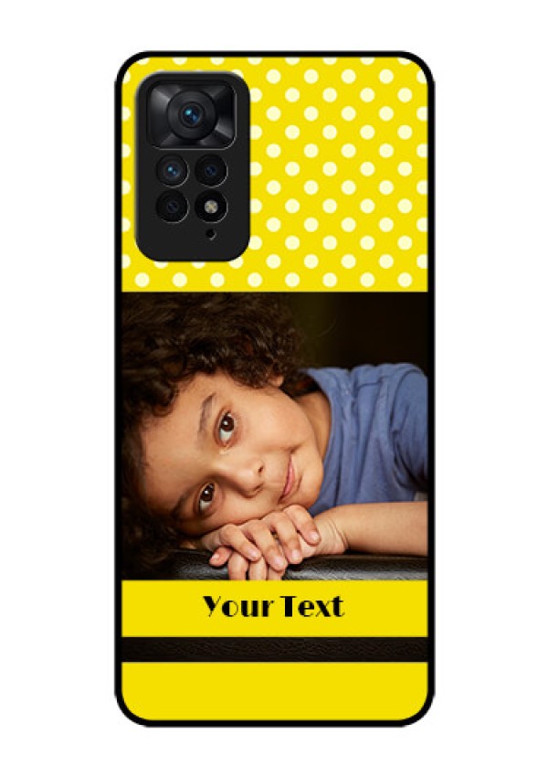 Redmi Note 11 Pro 5G Custom Glass Phone Case - Bright Yellow Case Design