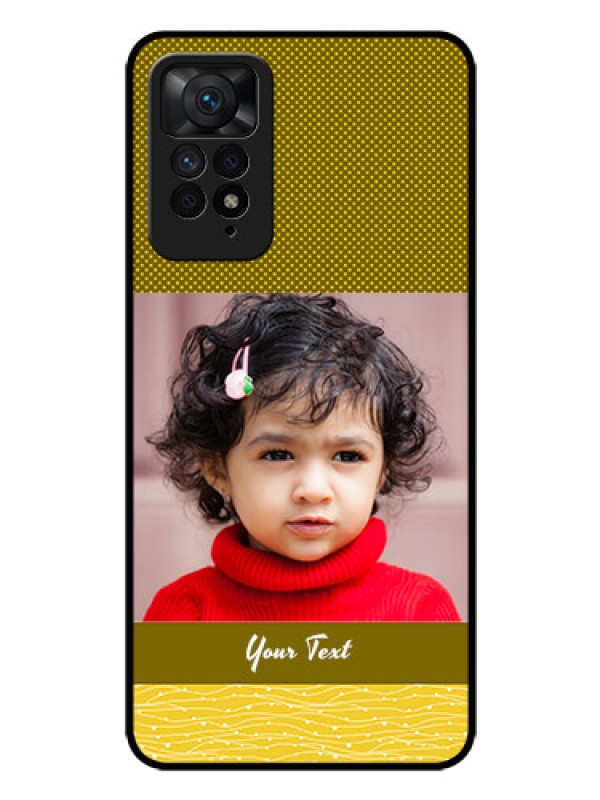 Custom Redmi Note 11 Pro 5G Custom Glass Phone Case - Simple Green Color Design