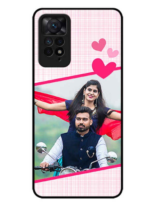 Custom Redmi Note 11 Pro 5G Custom Glass Phone Case - Love Shape Heart Design