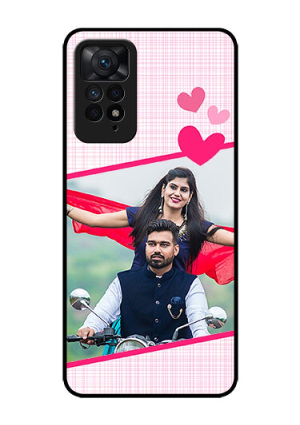 Redmi Note 11 Pro 5G Custom Glass Phone Case - Love Shape Heart Design
