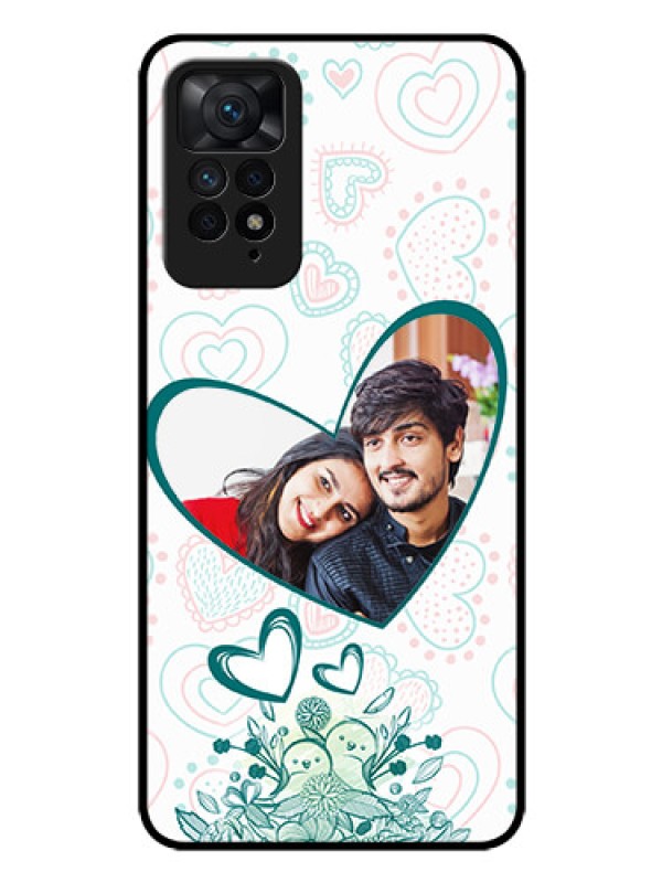 Custom Redmi Note 11 Pro 5G Photo Printing on Glass Case - Premium Couple Design