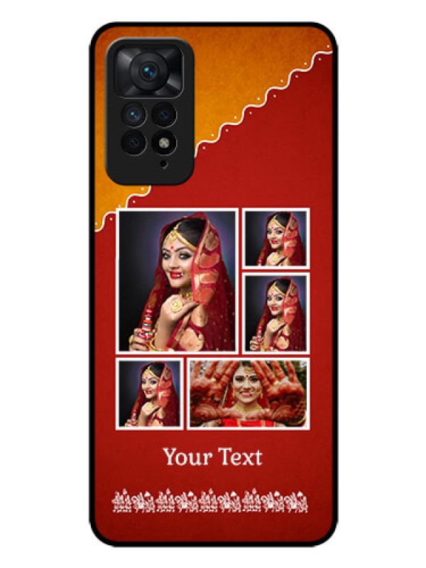 Custom Redmi Note 11 Pro 5G Personalized Glass Phone Case - Wedding Pic Upload Design
