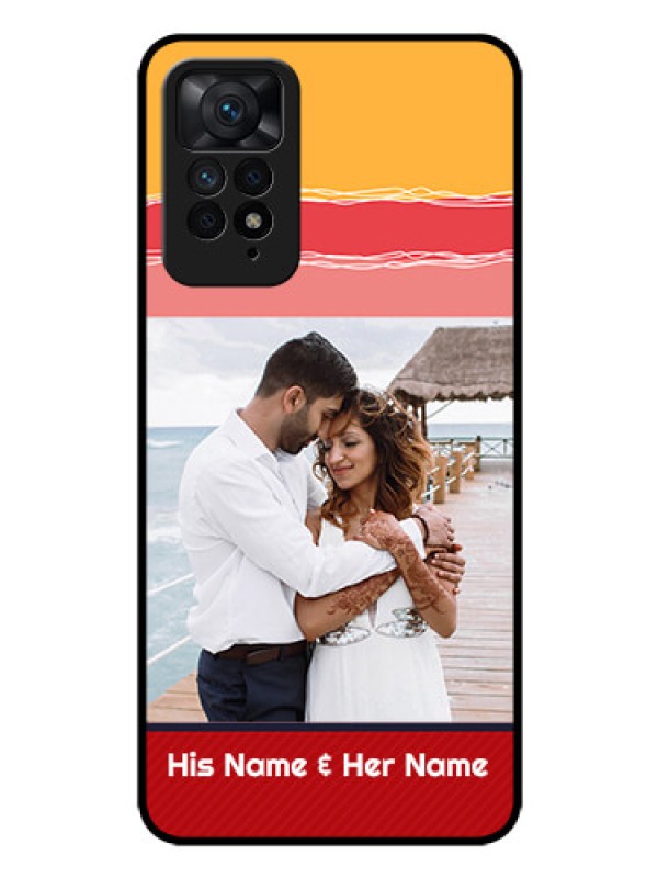 Custom Redmi Note 11 Pro 5G Custom Glass Mobile Case - Colorful Case Design