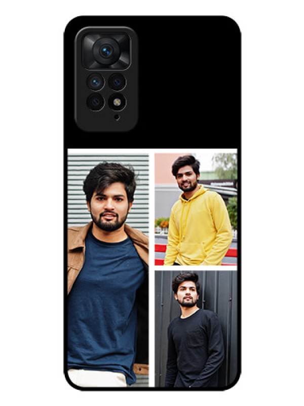 Custom Redmi Note 11 Pro 5G Photo Printing on Glass Case - Upload Multiple Picture Design