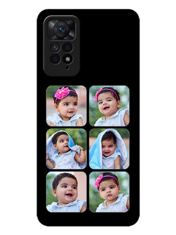 Custom Redmi Note 11 Pro 5G Photo Printing on Glass Case - Multiple Pictures Design