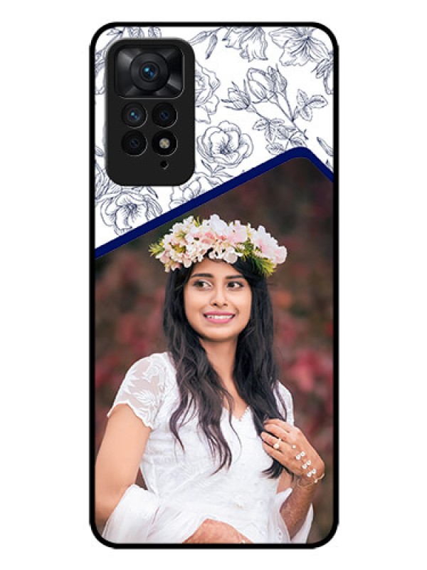 Custom Redmi Note 11 Pro 5G Personalized Glass Phone Case - Premium Floral Design