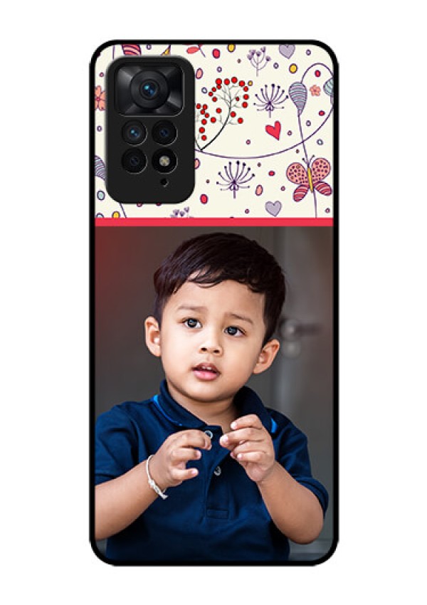 Redmi Note 11 Pro 5G Custom Glass Mobile Case - Premium Floral Design