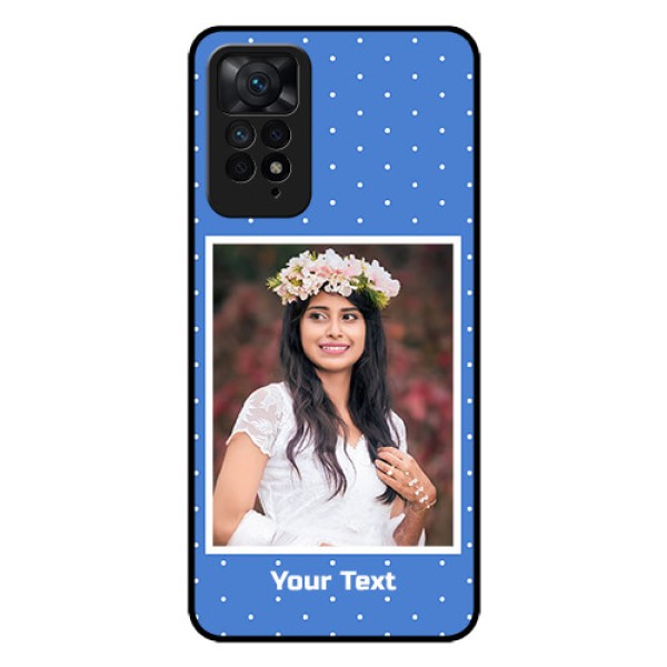 Redmi Note 11 Pro 5G Photo Printing on Glass Case - Polka dots design