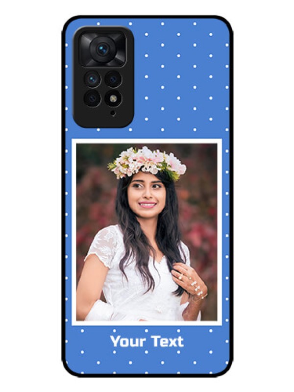 Custom Redmi Note 11 Pro 5G Photo Printing on Glass Case - Polka dots design