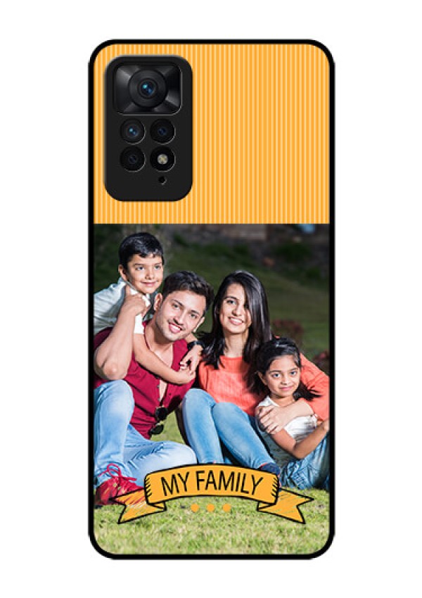 Redmi Note 11 Pro 5G Custom Glass Phone Case - My Family Design