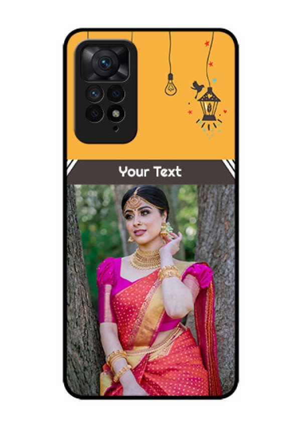 Redmi Note 11 Pro 5G Custom Glass Mobile Case - with Family Picture and Icons