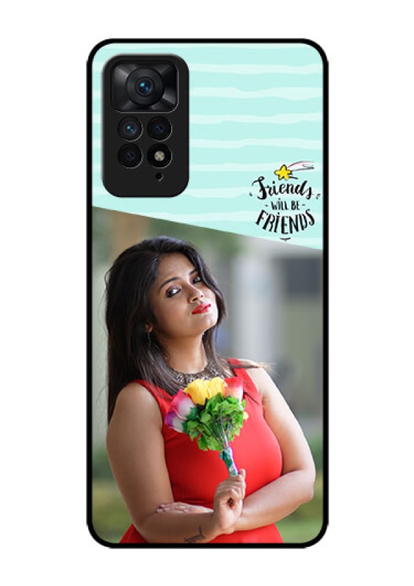 Redmi Note 11 Pro 5G Custom Glass Phone Case - Friends Picture Icon Design