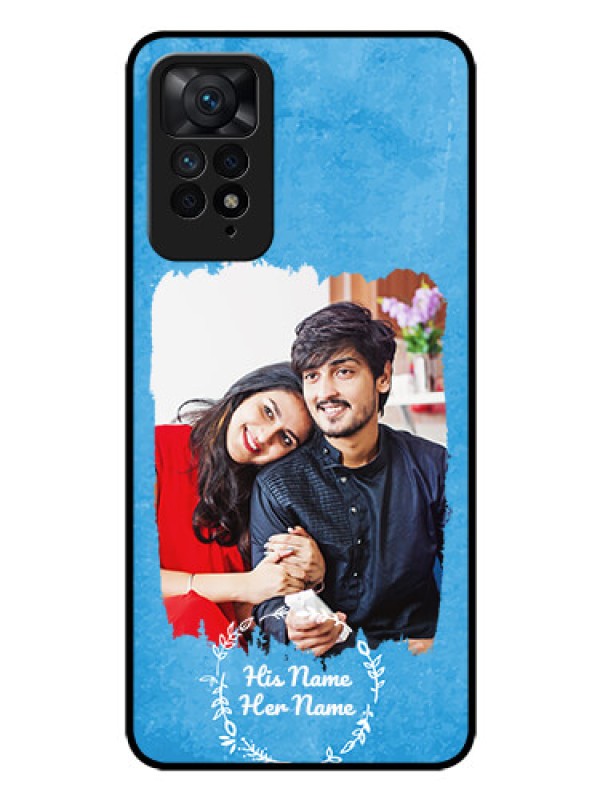 Custom RedmiNote 11 Pro 5G Custom Glass Phone Case - Blue Color Vintage Design