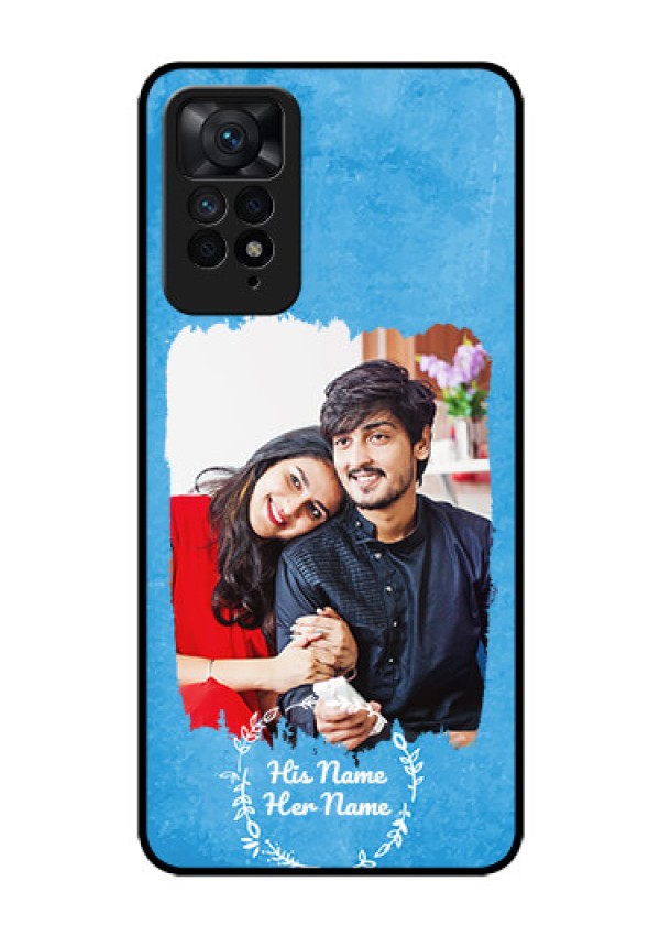 RedmiNote 11 Pro 5G Custom Glass Phone Case - Blue Color Vintage Design