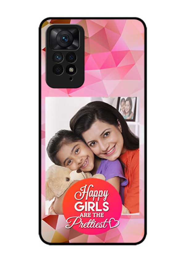 Redmi Note 11 Pro 5G Photo Printing on Glass Case - Abstract Triangle Design